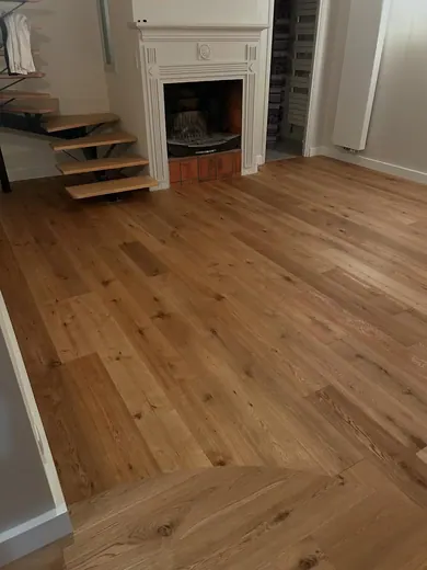 Parquet contrecollé chêne collé sur le support — photo 2
