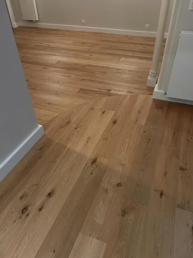 Parquet contrecollé chêne collé sur le support — photo 4