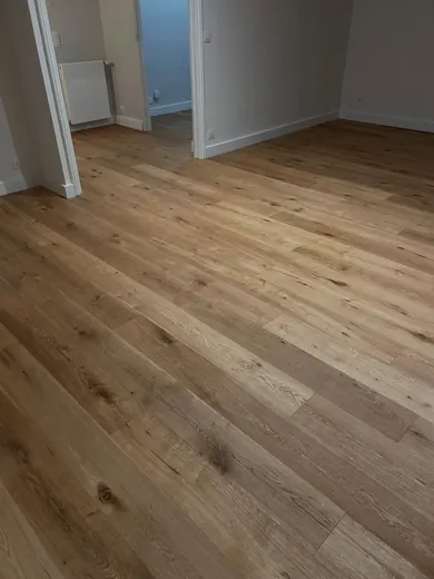 Parquet contrecollé chêne collé sur le support — photo 5