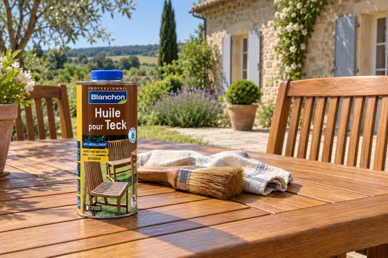 Huile teck 1l — mise en situation