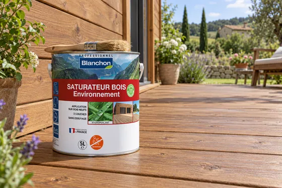 Saturateur bois environnement bio 5L — mise en situation