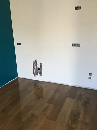 Application huile sur parquet neuf — après