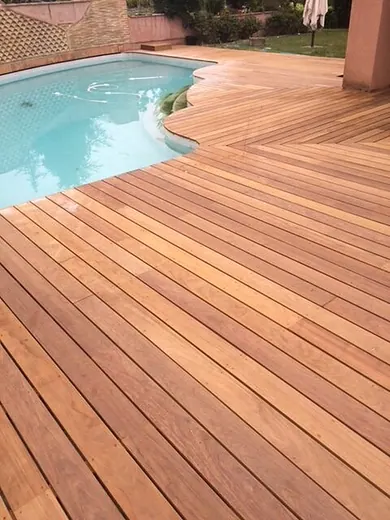 Terrasse IPE — après